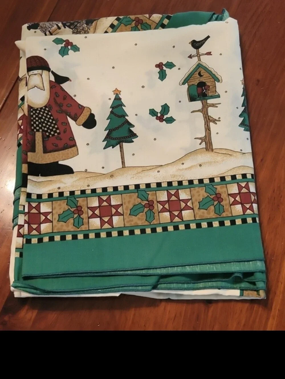 Adorable Wilderness Santa Tablecloth 59